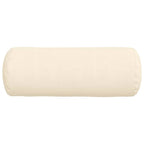 Cuscini a rullo 2 pcs Crema Ø 25 x 70 cm Tessuto in Cords
