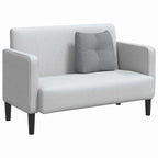 Cuscino per Schiena Grigio chiaro 45 x 24 x 50 cm Tessuto