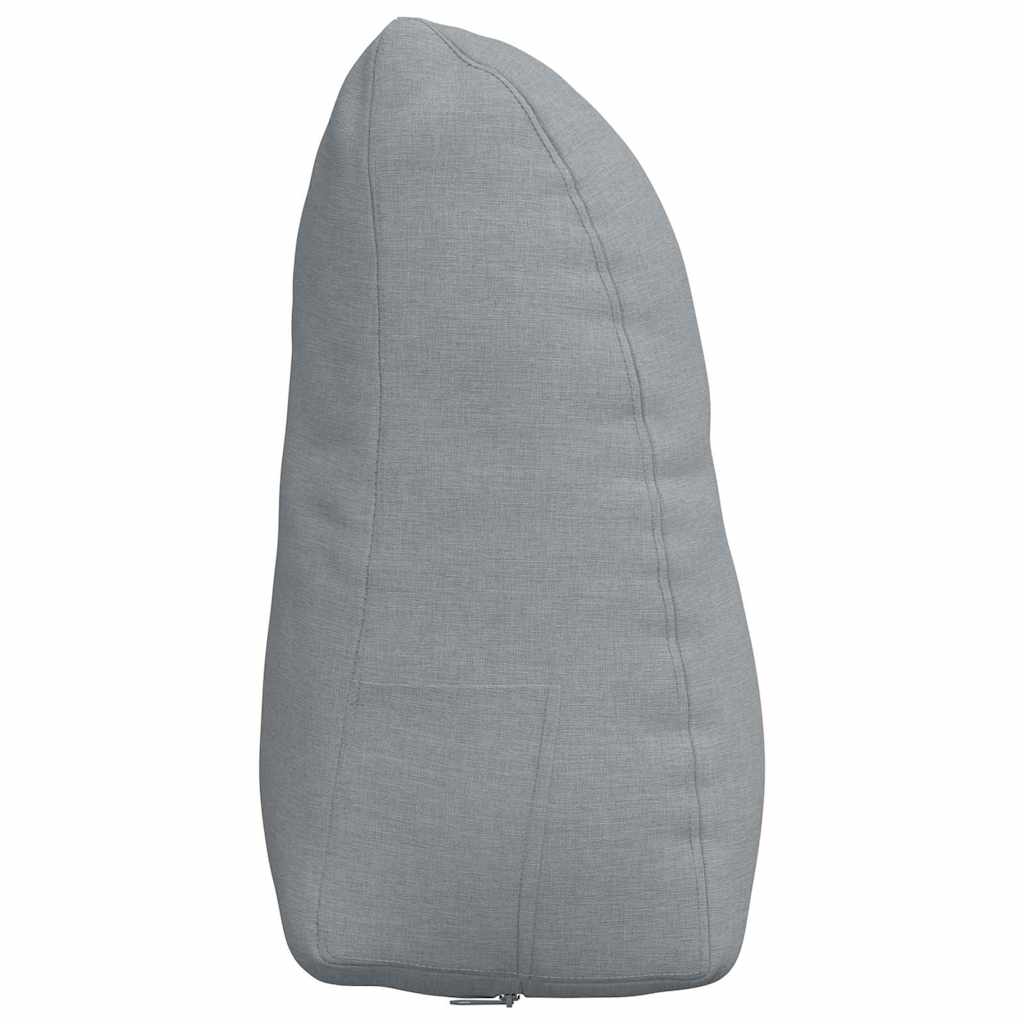 Cuscino per Schiena Grigio chiaro 45 x 24 x 50 cm Tessuto