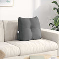 Cuscino per Schiena Grigio scuro 45 x 24 x 50 cm Tessuto