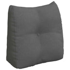 Cuscino per Schiena Grigio scuro 45 x 24 x 50 cm Tessuto