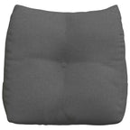 Cuscino per Schiena Grigio scuro 45 x 24 x 50 cm Tessuto