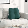 Cuscino per Schiena Verde Scuro 45 x 24 x 50 cm Tessuto