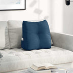 Cuscino per Schiena Blu 45 x 24 x 50 cm Tessuto