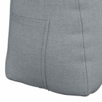 Cuscino per Schiena Grigio chiaro 60 x 24 x 50 cm Tessuto