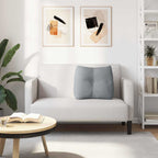 Cuscino per Schiena Grigio chiaro 60 x 24 x 50 cm Tessuto