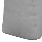 Cuscino per Schiena Grigio Nuvola 60 x 24 x 50 cm Tessuto
