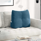 Cuscino per Schiena Blu 60 x 24 x 50 cm Velluto