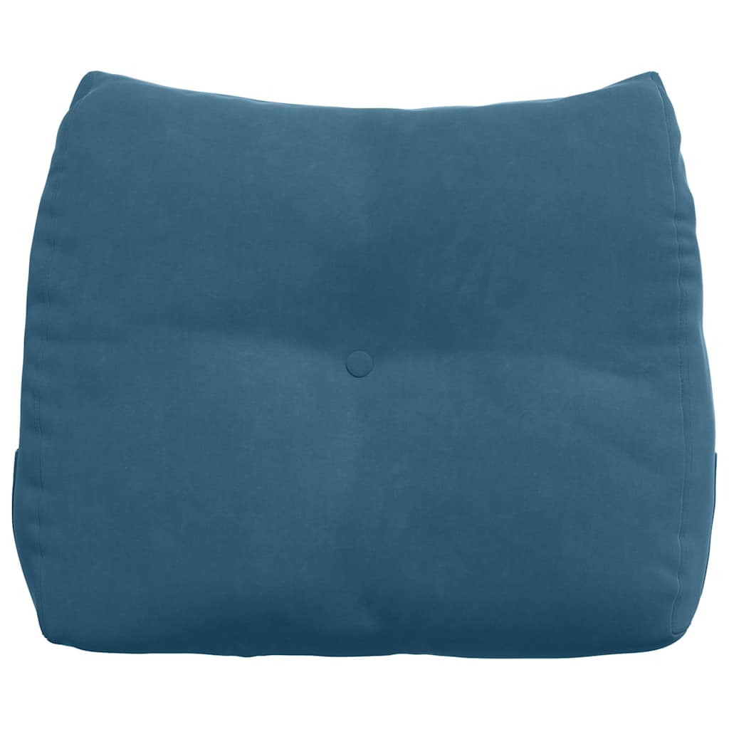 Cuscino per Schiena Blu 60 x 24 x 50 cm Velluto