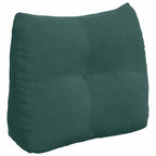 Cuscino per Schiena Verde Scuro 60 x 24 x 50 cm Velluto