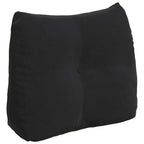 Cuscino per Schiena Nero 60 x 24 x 50 cm Velluto