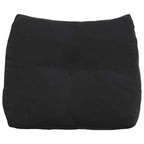 Cuscino per Schiena Nero 60 x 24 x 50 cm Velluto