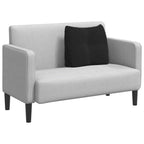 Cuscino per Schiena Nero 60 x 24 x 50 cm Velluto