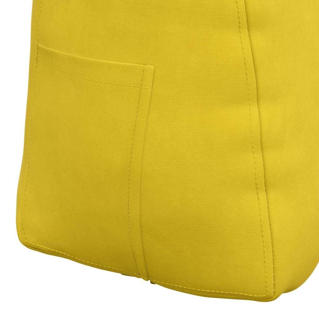 Cuscino per Schiena Giallo 60 x 24 x 50 cm Velluto