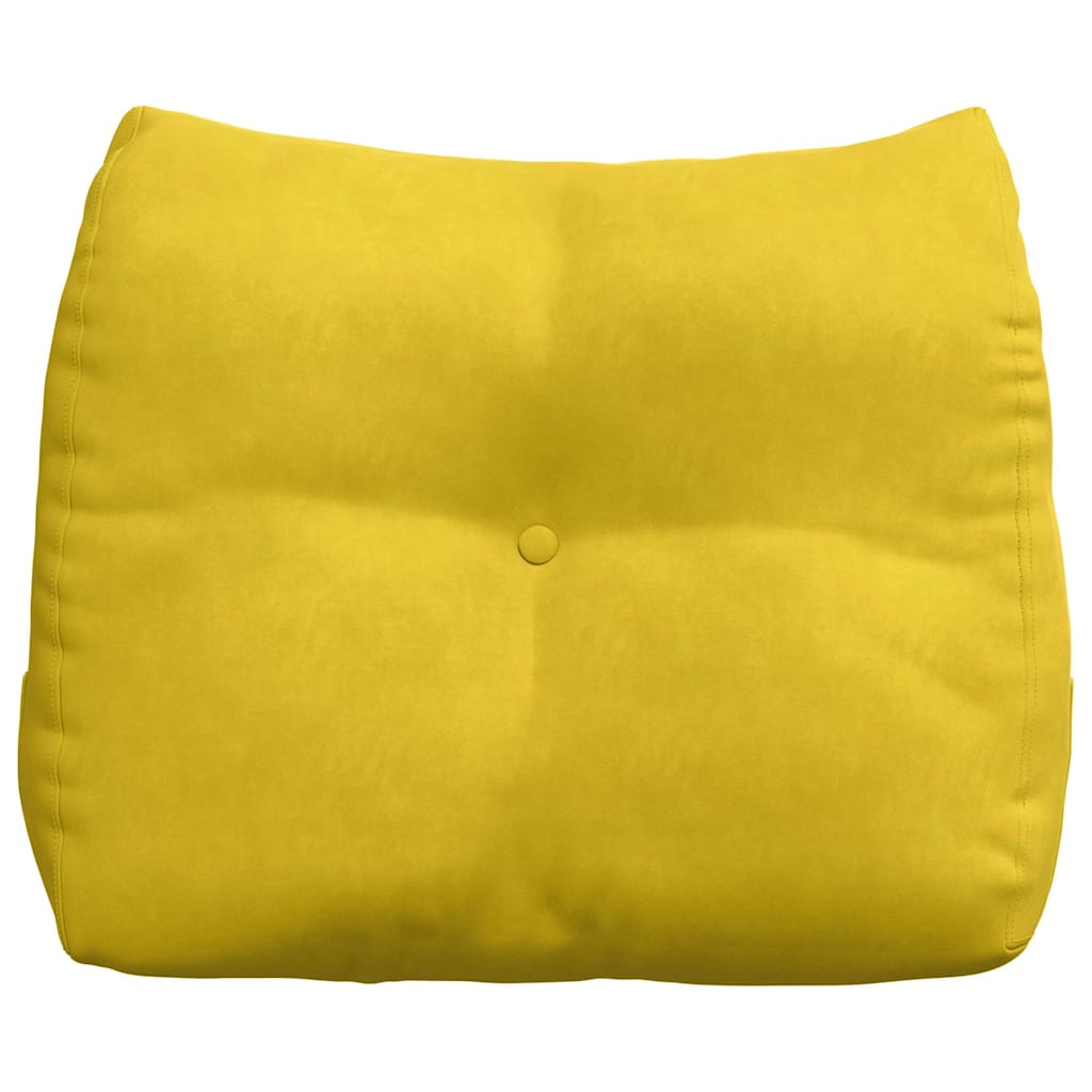 Cuscino per Schiena Giallo 60 x 24 x 50 cm Velluto