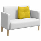 Cuscino per Schiena Giallo 60 x 24 x 50 cm Velluto
