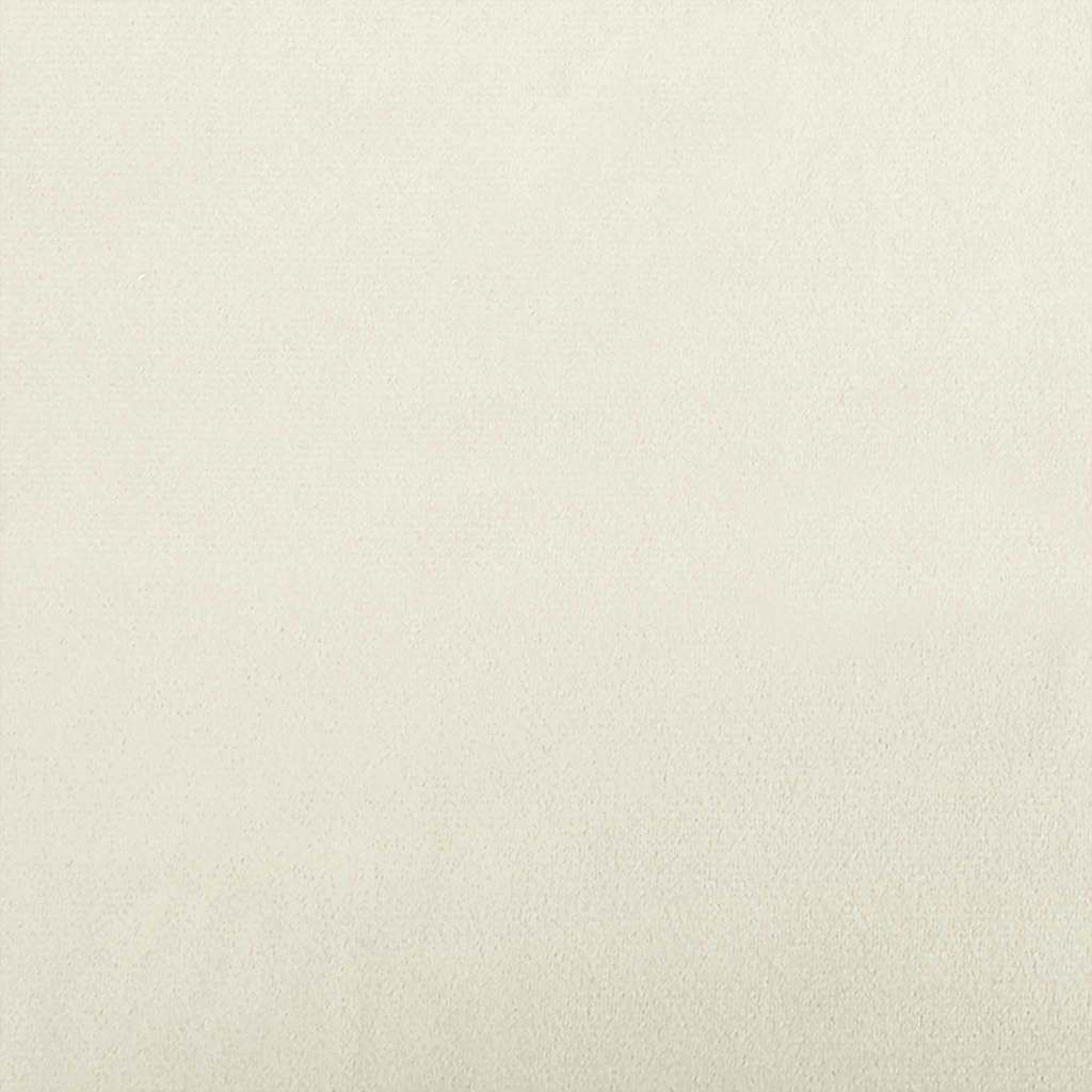 Cuscino per Schiena Crema 60 x 24 x 50 cm Velluto