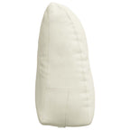 Cuscino per Schiena Crema 60 x 24 x 50 cm Velluto