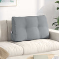 Cuscino per Schiena Grigio chiaro 80 x 24 x 50 cm Tessuto