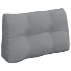 Cuscino per Schiena Grigio chiaro 80 x 24 x 50 cm Tessuto