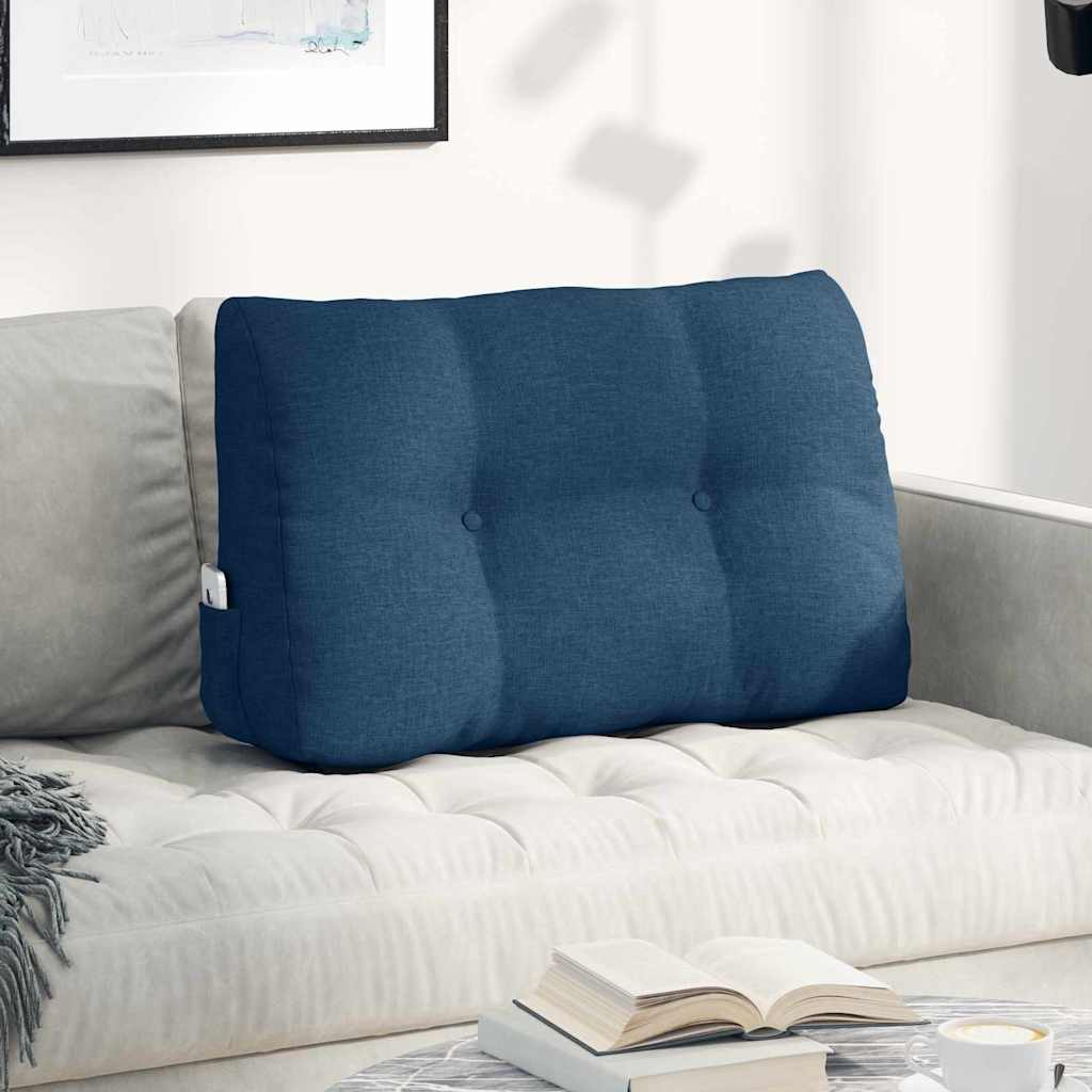 Cuscino per Schiena Blu 80 x 24 x 50 cm Tessuto