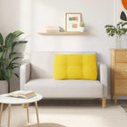 Cuscino per Schiena Giallo Chiaro 80 x 24 x 50 cm Tessuto