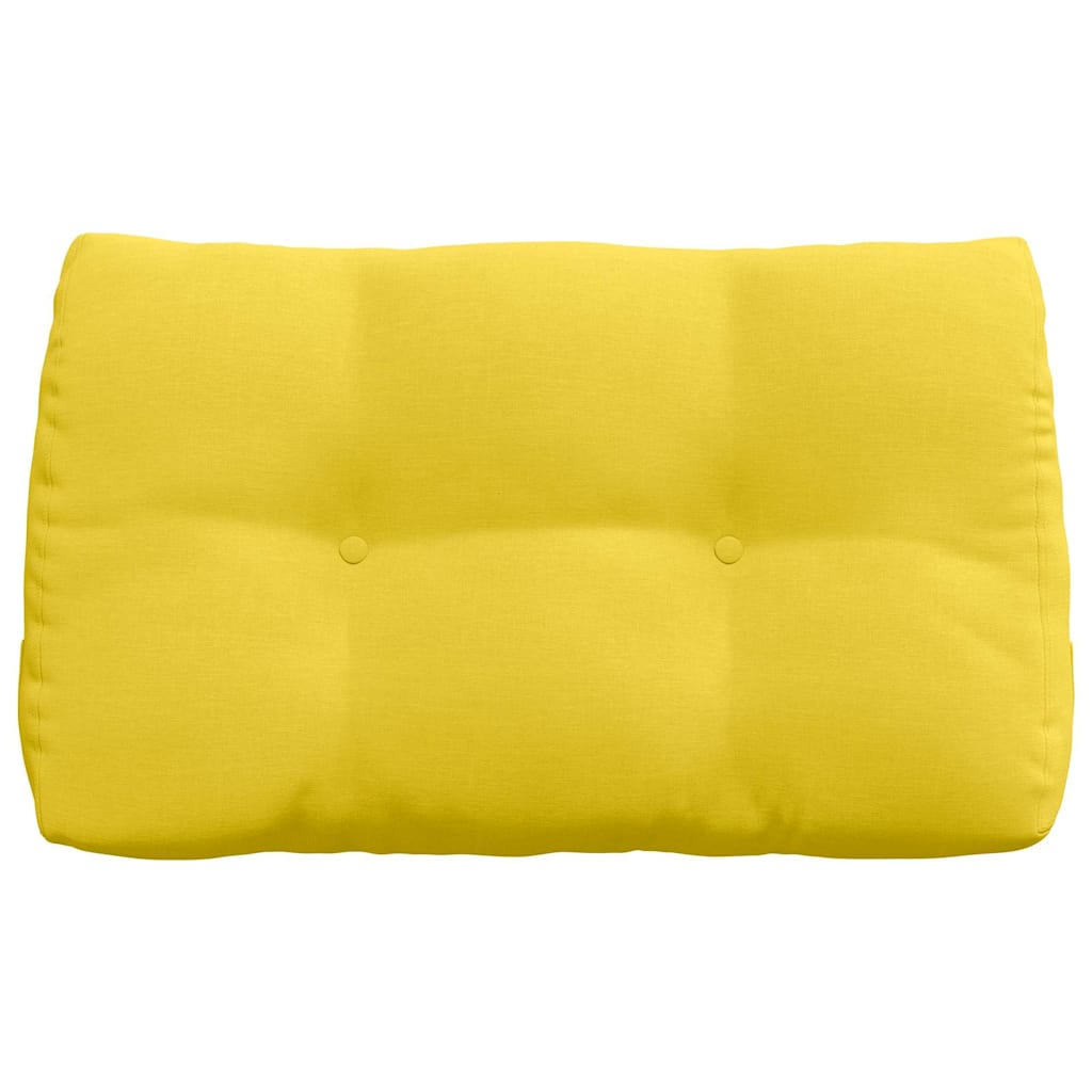 Cuscino per Schiena Giallo Chiaro 80 x 24 x 50 cm Tessuto