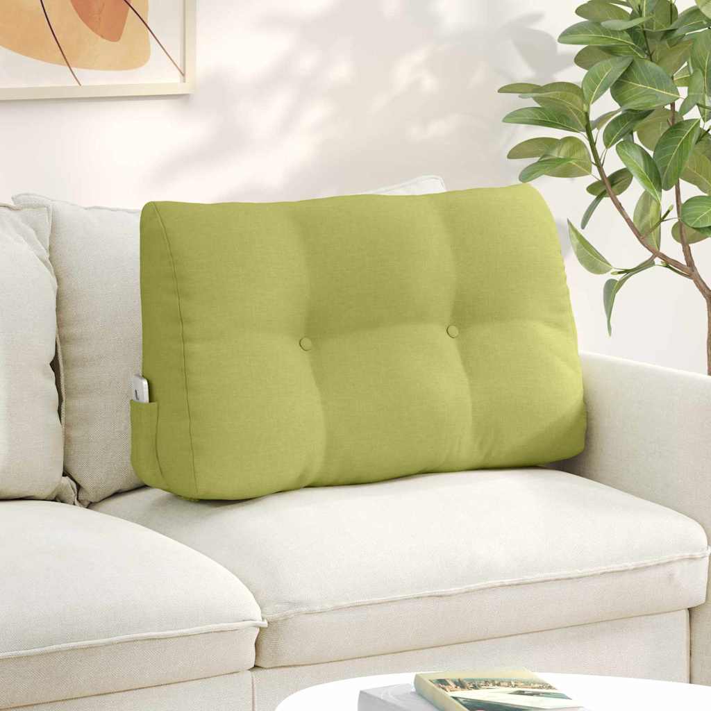 Cuscino per Schiena Verde chiaro 80 x 24 x 50 cm Tessuto