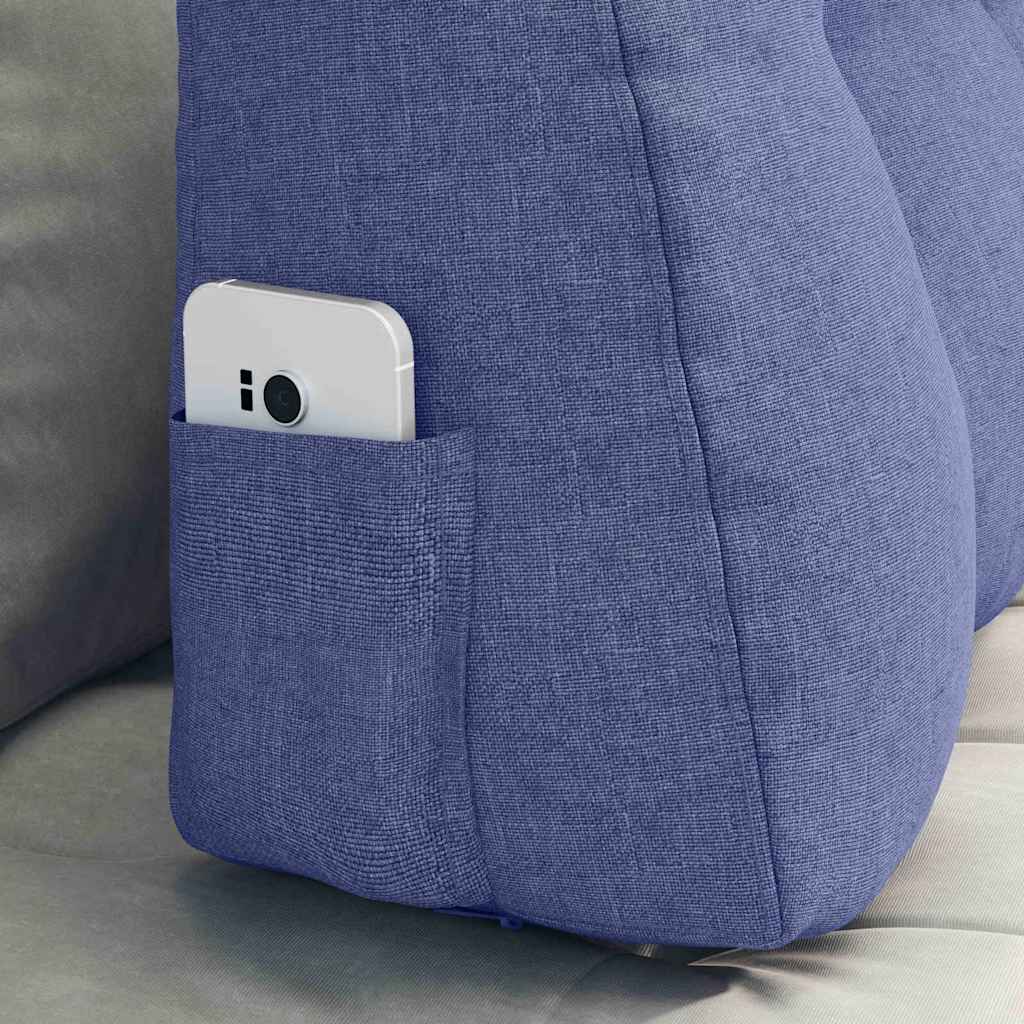 Cuscino per Schiena Blu jeans 80 x 24 x 50 cm Tessuto