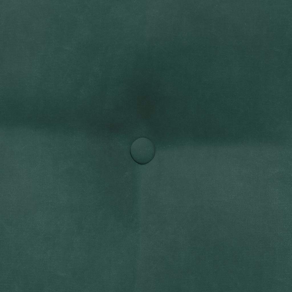 Cuscino per Schiena Verde Scuro 80 x 24 x 50 cm Velluto