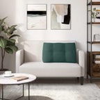 Cuscino per Schiena Verde Scuro 80 x 24 x 50 cm Velluto