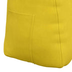 Cuscino per Schiena Giallo 80 x 24 x 50 cm Velluto