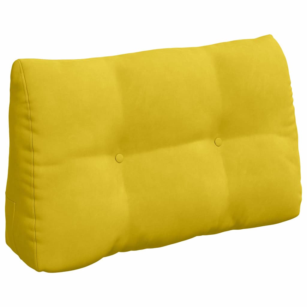 Cuscino per Schiena Giallo 80 x 24 x 50 cm Velluto