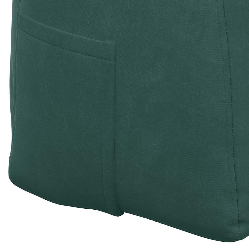 Cuscino per Schiena Verde Scuro 100 x 24 x 50 cm Velluto