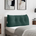 Cuscino per Schiena Verde Scuro 100 x 24 x 50 cm Velluto
