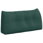 Cuscino per Schiena Verde Scuro 100 x 24 x 50 cm Velluto