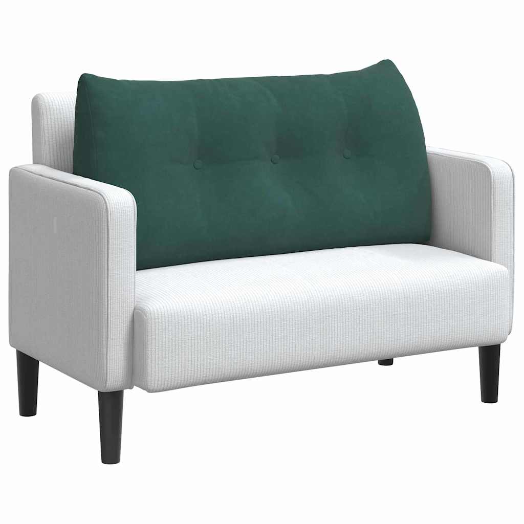 Cuscino per Schiena Verde Scuro 100 x 24 x 50 cm Velluto
