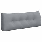 Cuscino per Schiena Grigio chiaro 120 x 24 x 50 cm Tessuto