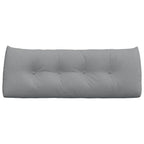 Cuscino per Schiena Grigio chiaro 120 x 24 x 50 cm Tessuto