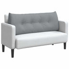Cuscino per Schiena Grigio chiaro 120 x 24 x 50 cm Tessuto