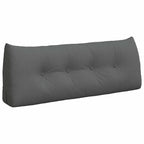 Cuscino per Schiena Grigio scuro 120 x 24 x 50 cm Tessuto