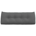 Cuscino per Schiena Grigio scuro 120 x 24 x 50 cm Tessuto