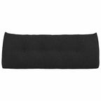 Cuscino per Schiena Nero 120 x 24 x 50 cm Tessuto