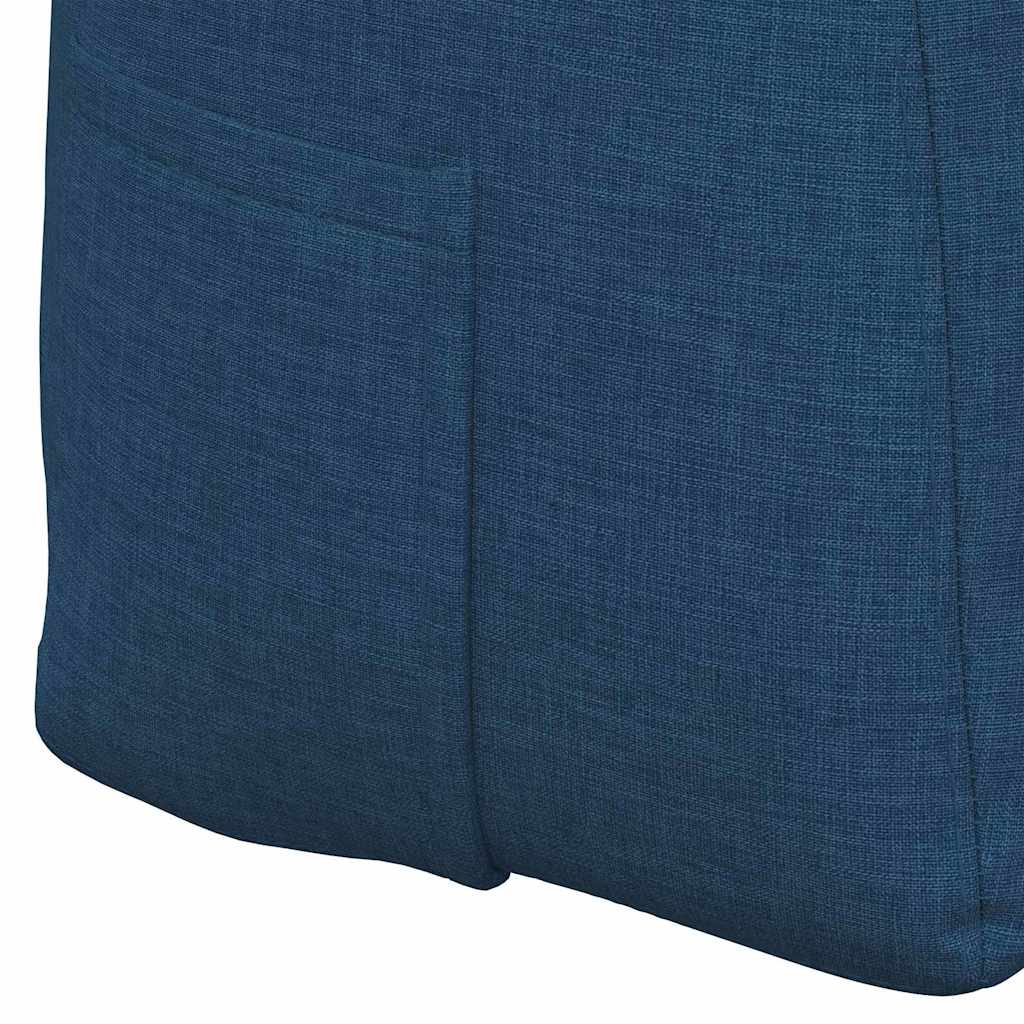 Cuscino per Schiena Blu 120 x 24 x 50 cm Tessuto