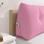 Cuscino per Schiena Rosa 120 x 24 x 50 cm Tessuto