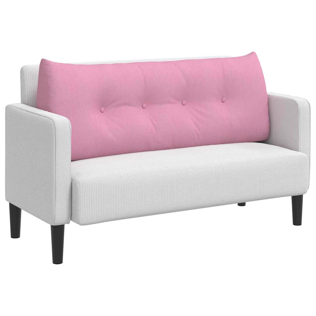 Cuscino per Schiena Rosa 120 x 24 x 50 cm Tessuto