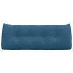 Cuscino per Schiena Blu 120 x 24 x 50 cm Velluto