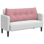 Cuscino per Schiena Rosa 120 x 24 x 50 cm Velluto