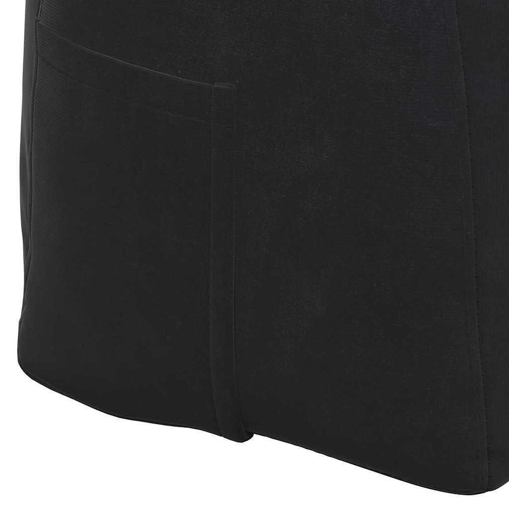 Cuscino per Schiena Nero 120 x 24 x 50 cm Velluto