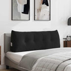 Cuscino per Schiena Nero 120 x 24 x 50 cm Velluto